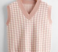 Houndstooth Sweater Vest