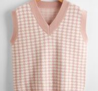 Houndstooth Sweater Vest
