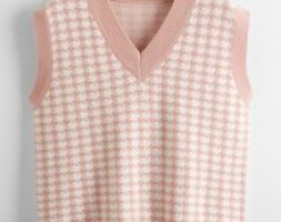 Houndstooth Sweater Vest