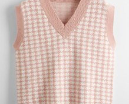 Houndstooth Sweater Vest