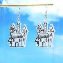 House Graphic Drop Earrings