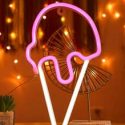 Ice Cream Shaped Neon Light