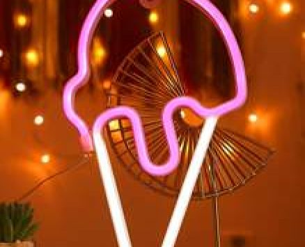 Ice Cream Shaped Neon Light