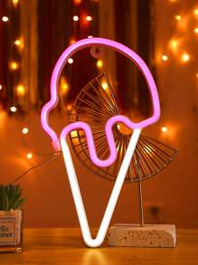 Ice Cream Shaped Neon Light