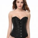 Jacquard Bustier Corset With Panty