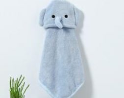 Kids Cartoon Elephant Hand Towel