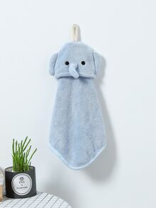 Kids Cartoon Elephant Hand Towel