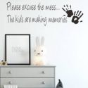 Kids Slogan Graphic Wall Sticker