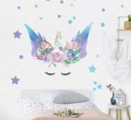 Kids Unicorn Print Wall Sticker