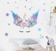 Kids Unicorn Print Wall Sticker