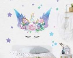 Kids Unicorn Print Wall Sticker