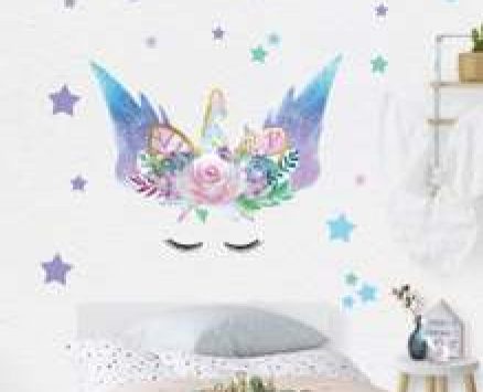 Kids Unicorn Print Wall Sticker