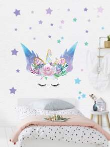 Kids Unicorn Print Wall Sticker