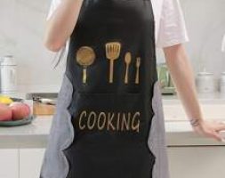 Kitchenware Print Waterproof Apron