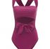 Knot Front Cut-out One Piece S...