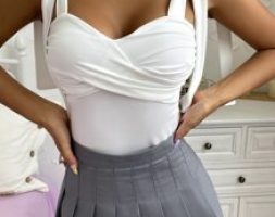 Knot Straps Wrap Cross Cami Top