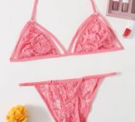 Lace Cut-out Lingerie Set