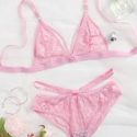 Lace Cut-out Lingerie Set