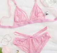 Lace Cut-out Lingerie Set