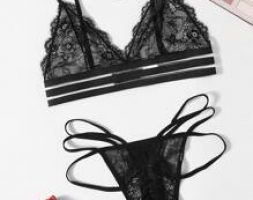 Lace Cut-out Lingerie Set