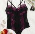 Lace Floral Teddy Bodysuit