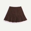 Lace Hem Fold Skirt