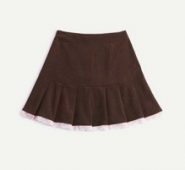 Lace Hem Fold Skirt