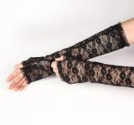 Lace Long Fingerless Gloves