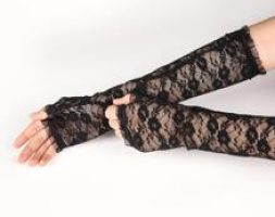 Lace Long Fingerless Gloves
