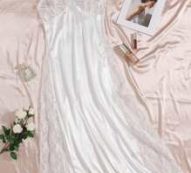 Lace Panel Cami Satin Night Dress