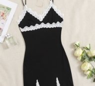 Lace Trim Cami Dress