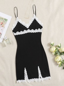 Lace Trim Cami Dress