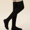 Lace Trim Over-the-Knee Socks