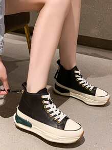 Lace Up Front Canvas Shoes