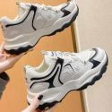 Lace Up Front Mesh Panel Sneakers