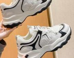 Lace Up Front Mesh Panel Sneakers