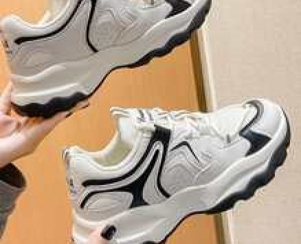 Lace Up Front Mesh Panel Sneakers