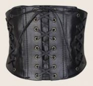 Lace Up Wide Belt