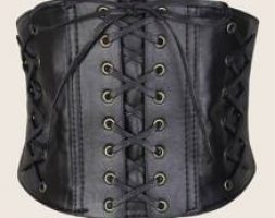 Lace Up Wide Belt