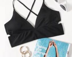 Lace-up Back Bikini Top