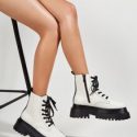 Lace-up Front Combat Boots