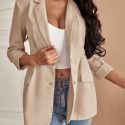 Lapel Neck Single Breasted Blazer