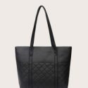 Large Capacity Quilted Tote Bag