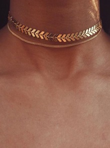 Layered Leaf Choker