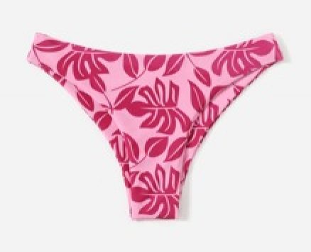 Leaf Pattern Bikini Bottom