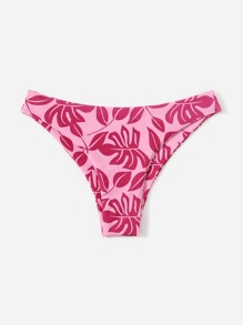 Leaf Pattern Bikini Bottom