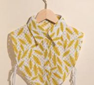 Leaf Pattern Dickey Collar