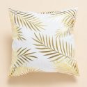 Leaf Print Cushion Cover Without Filler