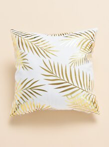 Leaf Print Cushion Cover Without Filler