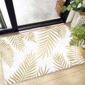 Leaf Print Floor Mat